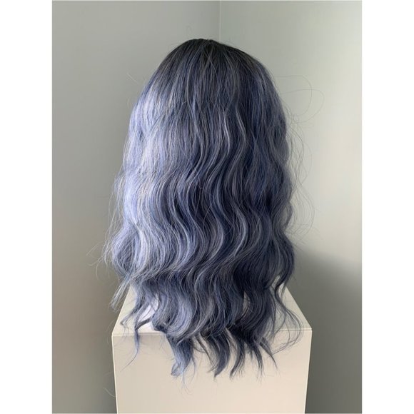 NEW Blue Body Wave Synthetic Wig - Picture 2 of 2